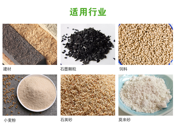 高頻振動篩主要用于化工，建材，石墨顆粒，飼料，小麥粉，石英砂，豆?jié){，果汁等各種物料的干法、濕法篩分、分級、脫水，過濾。