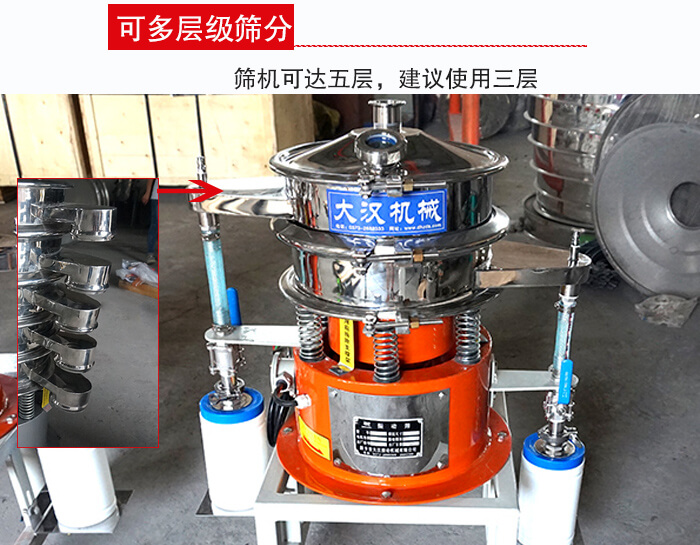 氣體波阿虎振動(dòng)篩篩機(jī)可達(dá)五層，三層較為常用